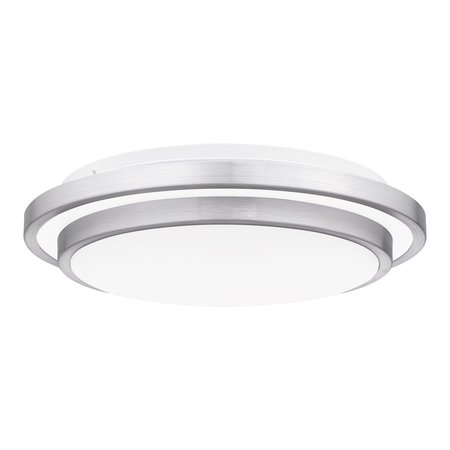 QUOIZEL Irving Integrated LED Brushed Aluminum Semi-Flush Mount IVG1614BRA